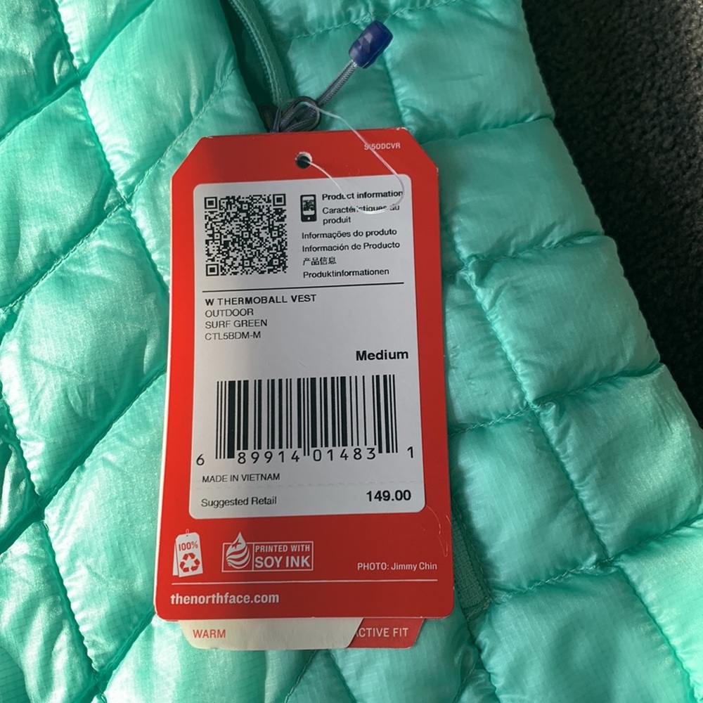 ‼️SOLD‼️The North Face Thermoball Green Vest - Picture 11 of 13